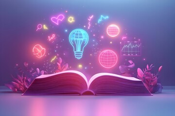 edukacja, nauka, wiedza, książka, symbolika, nowoczesne uczenie się, technologia w edukacji, minimalizm, edukacja przyszłości, rozwój osobisty, zdobywanie wiedzy, inteligencja, kreatywność, cyfrowa ed