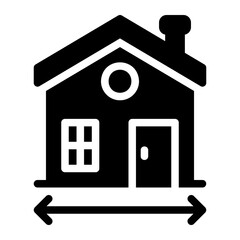 house glyph icon