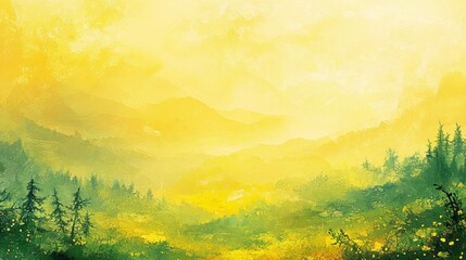 abstract backdrop background colorful decorative design green landscape summer surreal texture travel wallpaper yellow artwork creative depth meditation sky