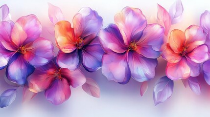 Delicate floral border