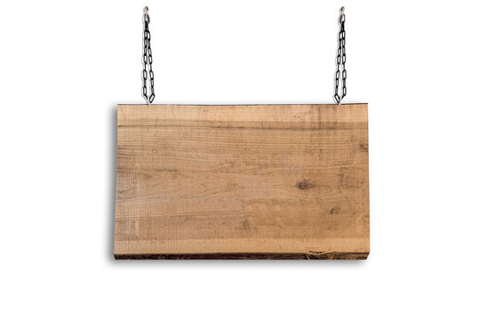 Tableau de bois suspendu 