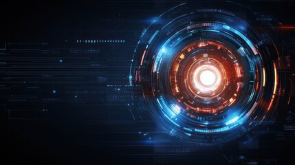 Obraz premium Abstract Futuristic Technology Interface Design