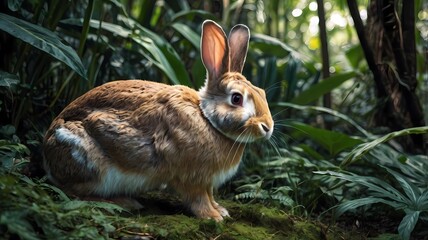 Fototapeta premium rabbit in the forest