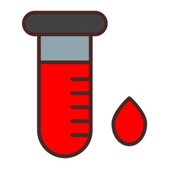 Blood Test Vector Icon Design
