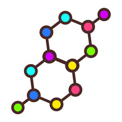 Molecular Structure Icon Design