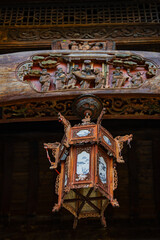 Modern buildings and rural skyscrapers and tourist attractions in China