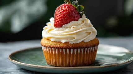 Delicious strawberry cupcake (1)