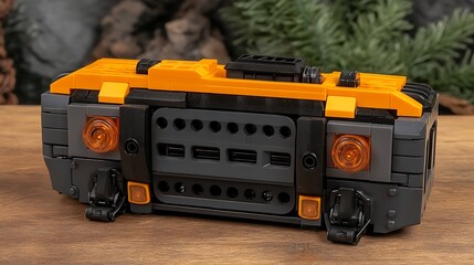 Detailed image of a constructed block based vehicle display