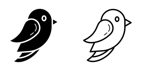 Fototapeta premium Bird icon on white background