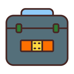 First Aid Bag Icon Design
