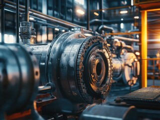 Obraz premium Industrial Machine in Factory