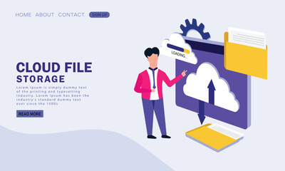 Cloud File Storage System with SaaS File Management and Upload Concept