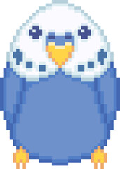 Fototapeta premium Budgie Pixel Art