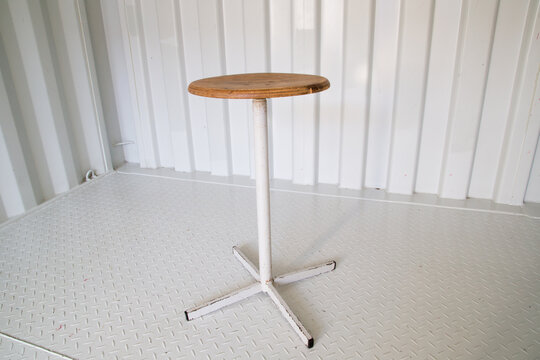Vintage Drehhocker, Indusriedesign, Stehhocker