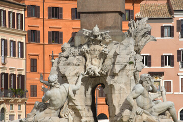 Piazza Navona is a symbol of Baroque Rome, with Bernini's Fountain of the Four Rivers, the...