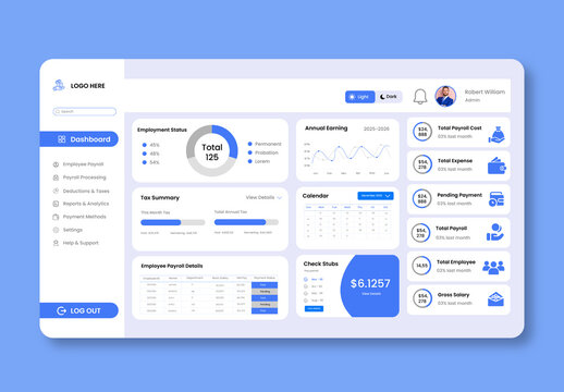 HR And Payroll Dashbaord