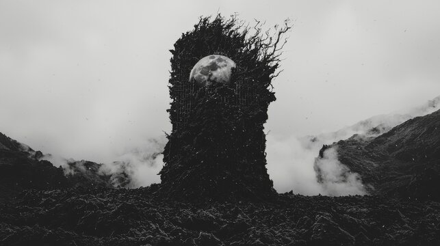 Asymptotic dystopia, a paradoxical concept, is a dark metal exploration of the mathematical implications that arise from infinite growth, conveyed through the medium of illustration