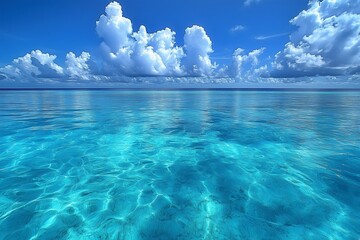 夏の綺麗な海の景色