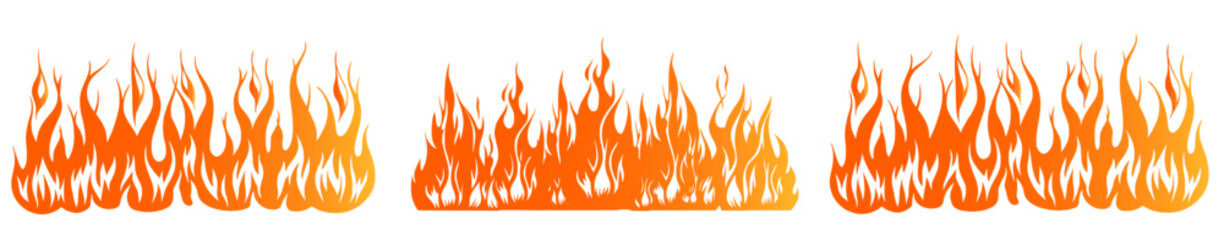vector fire icon set featuring flaming campfires, fiery explosions, and abstract blazes. Perfect for hot energy designs, danger symbols, decorative elements, and warm-themed PNG.