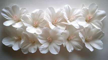 Naklejka premium Elegant white flowers arrangement