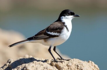 Naklejka premium White Wagtail photo