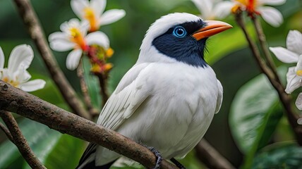 The Bali Myna in Its Tropical Paradise