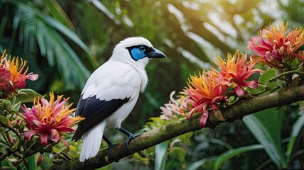 Obraz premium The Bali Myna in Its Tropical Paradise