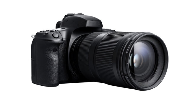 Modern DSLR Camera: A sleek and modern digital single-lens reflex camera, rendered in stunning detail, ready to capture life's precious moments.