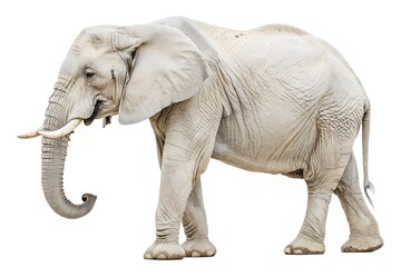 Obraz premium white elephant illustration on white background 