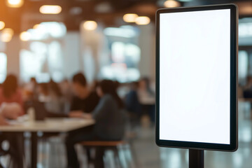 Blank Billboard, Modern Library Mockup