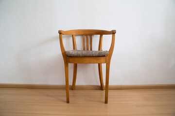 Vintage Armlehnstuhl aus Holz, Frankfurterstuhl