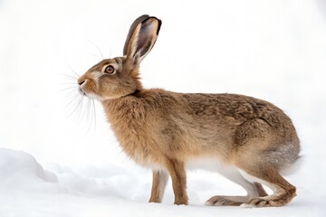 Fototapeta premium rabbit in the snow