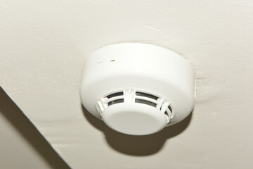 Fire detection switch on wall