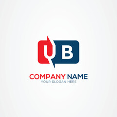 UB Creative Modern Letters Logo Design Element