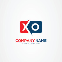 XO or OX Creative Modern Letters Logo Design Element