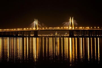Fototapeta premium Iconic Bridge at Night