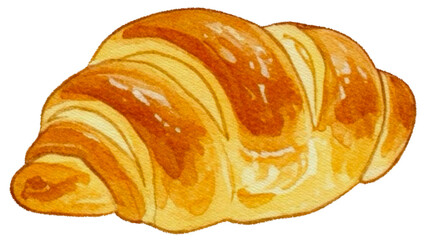 croissant isolated on white
