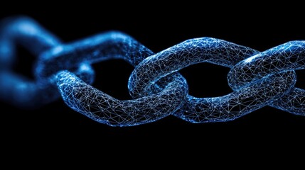Exploring blockchain technology digital realm graphic visualization virtual environment close-up connectivity concept