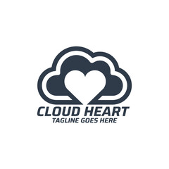 Obraz premium PrintCloud Heart Logo, Heart Cloud Logo, Love Cloud Logo, Sky Heart Logo, Blue Cloud Logo, Abstract Cloud Logo, Minimalist Cloud Logo, Modern Cloud Logo, Elegant Cloud Logo, Gradient Cloud Logo