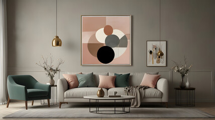 Creative minimalist hand draw Abstract art background. Modern aesthetic illustrations. Bohemian style Collection of contemporary artistic Design for wall and home decoration Idea
