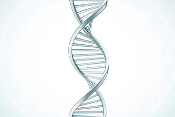 Elegant DNA Helix Illustration on Light Background for Scientific Use