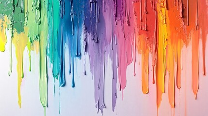 Fototapeta premium A geometric paint splash pattern created from layered drips