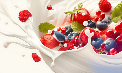 Illustrations of milk production, dairy farming, milk splashes, bottles, cartons, cows, and rustic farm elements, isolated on white background for commercial use.