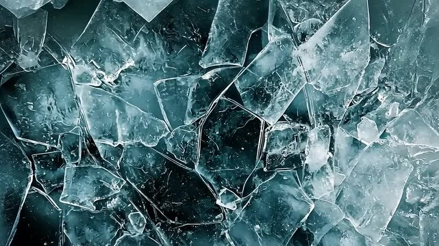 Frozen Fractured Ice Abstract Background