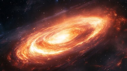 A deep-space inspired explosion of cosmic colors and nebula swirls