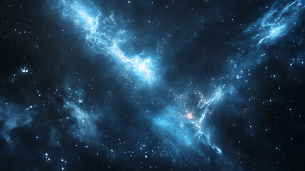 Fototapeta premium Deep-Space Quantum Telescope Detecting Distant Celestial Objects