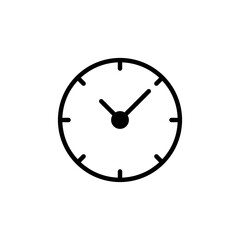 Clock icon logo design. Time sign and symbol. watch icon