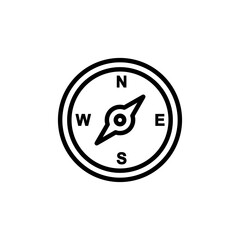 Compass icon logo design. arrow compass icon sign and symbol