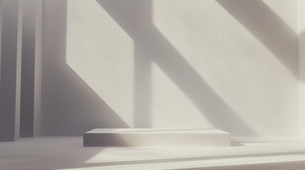 white tone color background with small podium, 화이트, 단상, 포디움 13