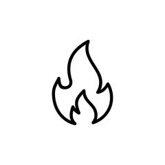 Fire icon logo design. fire sign and symbol
